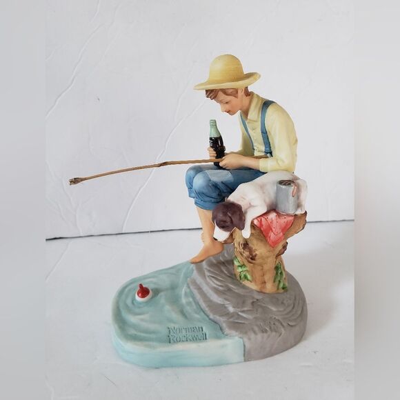 Coca-Cola Norman Rockwell "Gone Fishing" - Picture 4 of 11